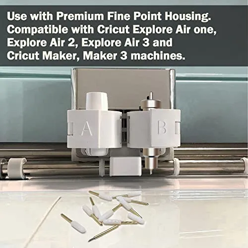 10PCS Premium Fine Point Blade Compatible with Cricut Maker/Maker 3 Cutting Machines, Niantime Replacement Cutting Blades Compatible with Explore