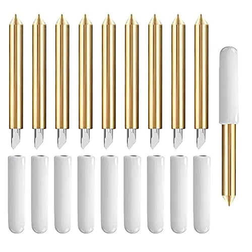 10PCS Premium Fine Point Blade Compatible with Cricut Maker/Maker 3 Cutting Machines, Niantime Replacement Cutting Blades Compatible with Explore