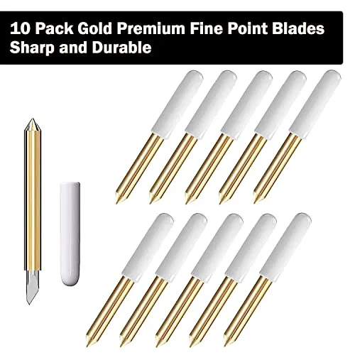 10PCS Premium Fine Point Blade Compatible with Cricut Maker/Maker 3 Cutting Machines, Niantime Replacement Cutting Blades Compatible with Explore
