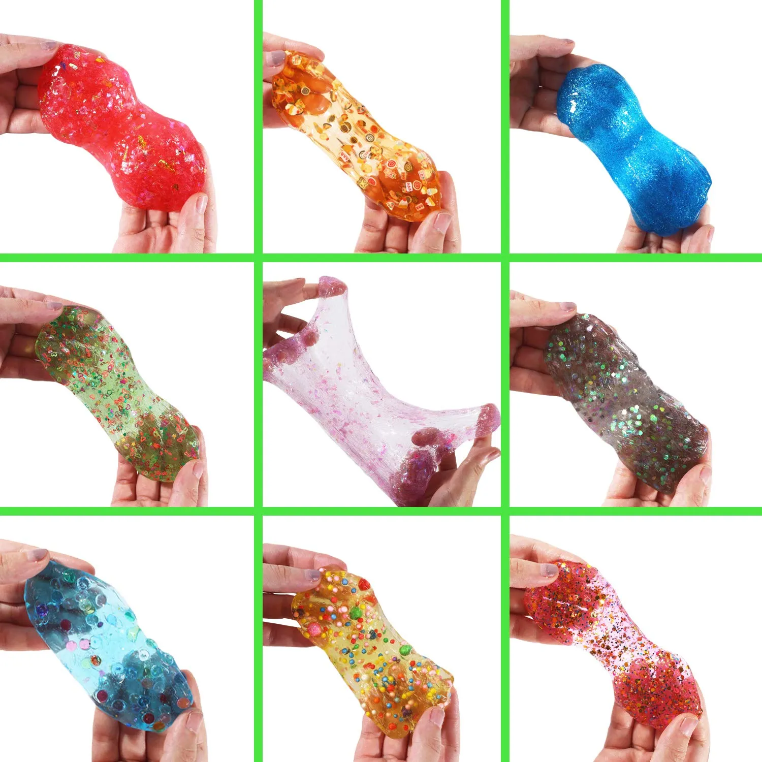 126 Pcs DIY Slime Making Kit for Girls Boys - Birthday Idea for Kids Age 5 . Ultimate Slime Supplies Include 28 Crystal Slime, 2 Glow in The Dark Powder, 48 Bottle Glitter Jar etc.