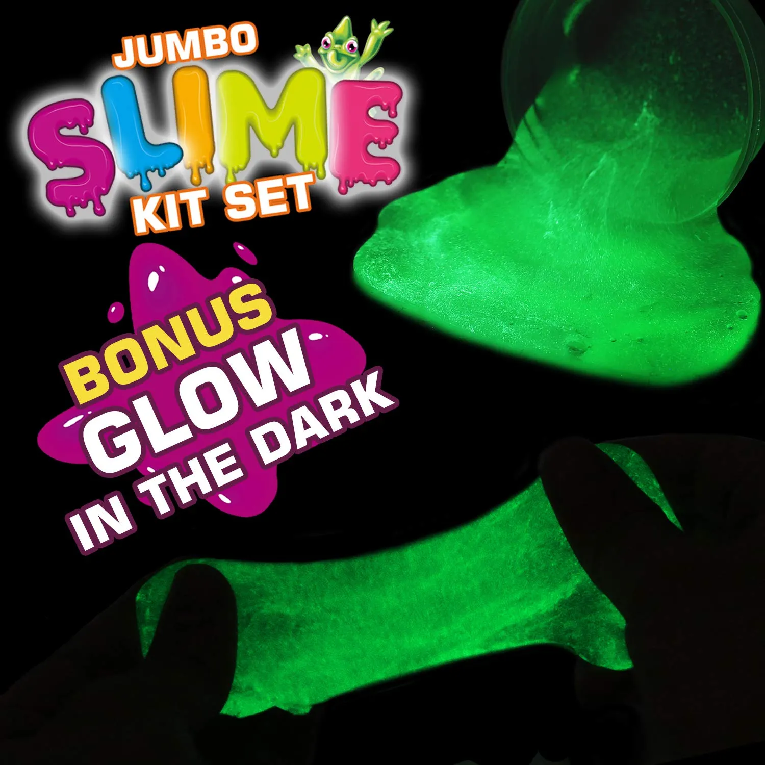 126 Pcs DIY Slime Making Kit for Girls Boys - Birthday Idea for Kids Age 5 . Ultimate Slime Supplies Include 28 Crystal Slime, 2 Glow in The Dark Powder, 48 Bottle Glitter Jar etc.