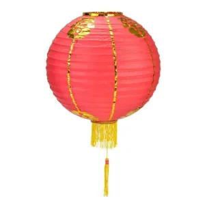12" Traditional Chinese New Year Paper Lantern w/Tassel