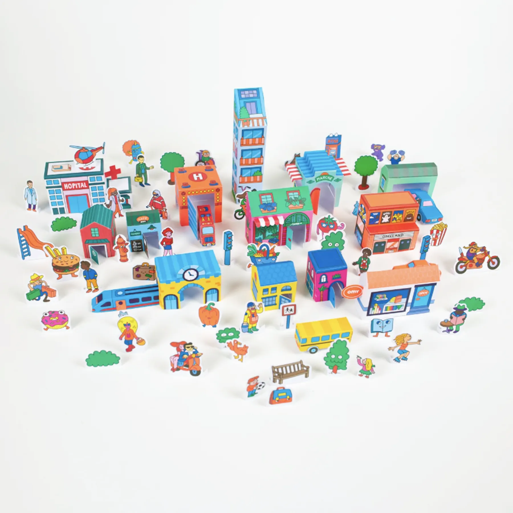 3D Paper City Kit