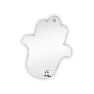 Acrylic Blank Clear Hamsa Hand 60x48x1.5mm