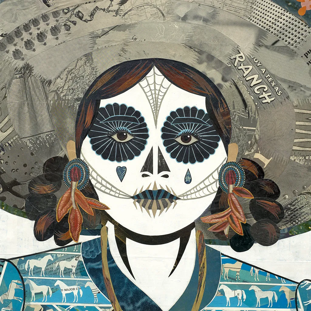 ADELITA (HORSES) original paper collage