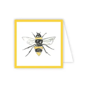 Bee with Gold Border Enclosure Card