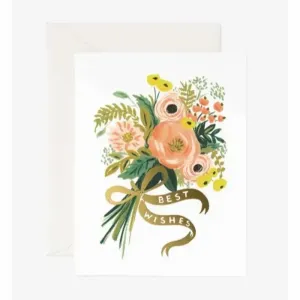 Best Wishes Bouquet Card