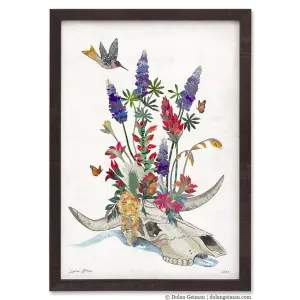 CANYON BOUQUET original paper collage