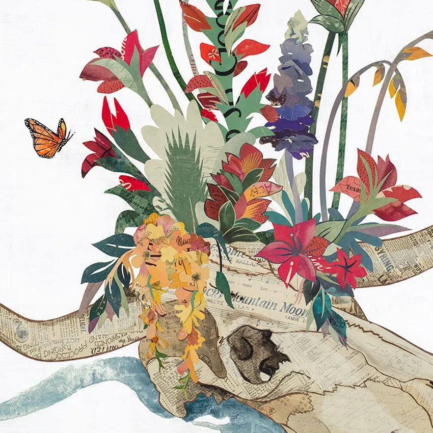 CANYON BOUQUET original paper collage