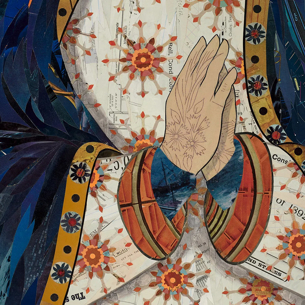 CELESTIAL QUEEN original paper collage
