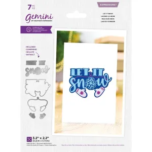 Crafter's Companion Gemini Expressions Dies - Let It Snow*