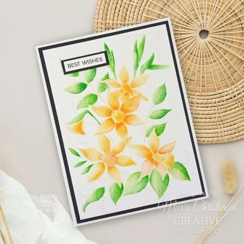 Creative Expressions 3D Embossing Folder 5"x 7" - Daffodil Dreams
