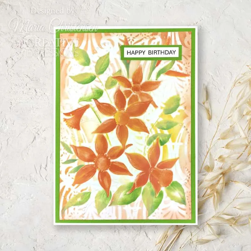 Creative Expressions 3D Embossing Folder 5"x 7" - Daffodil Dreams