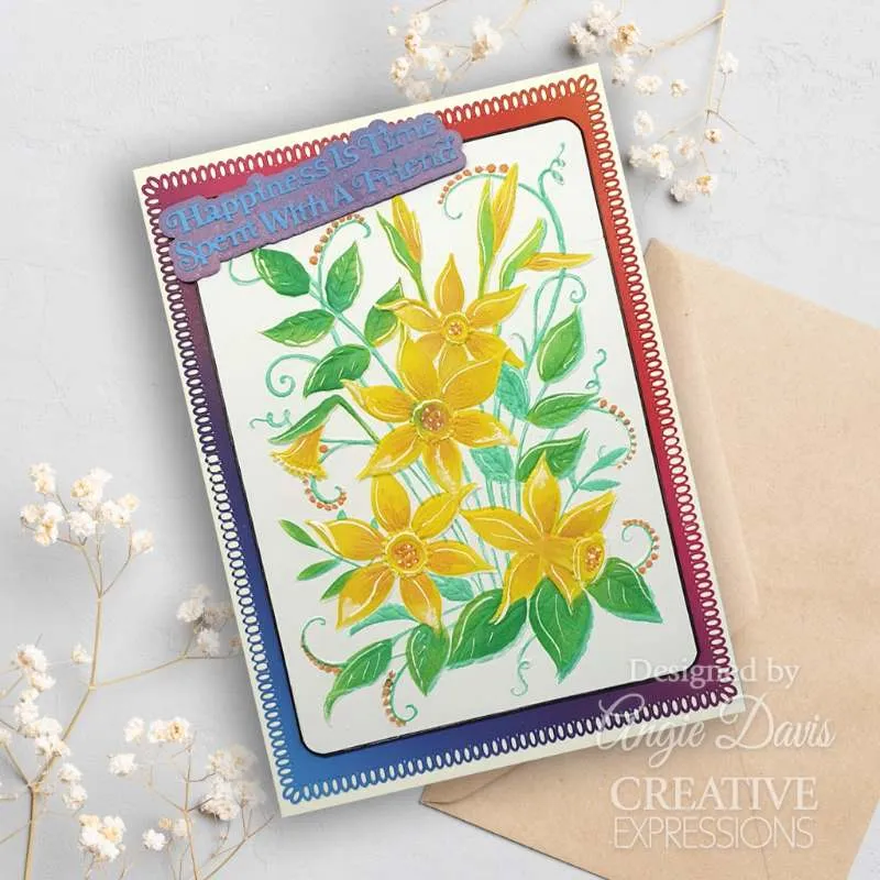 Creative Expressions 3D Embossing Folder 5"x 7" - Daffodil Dreams