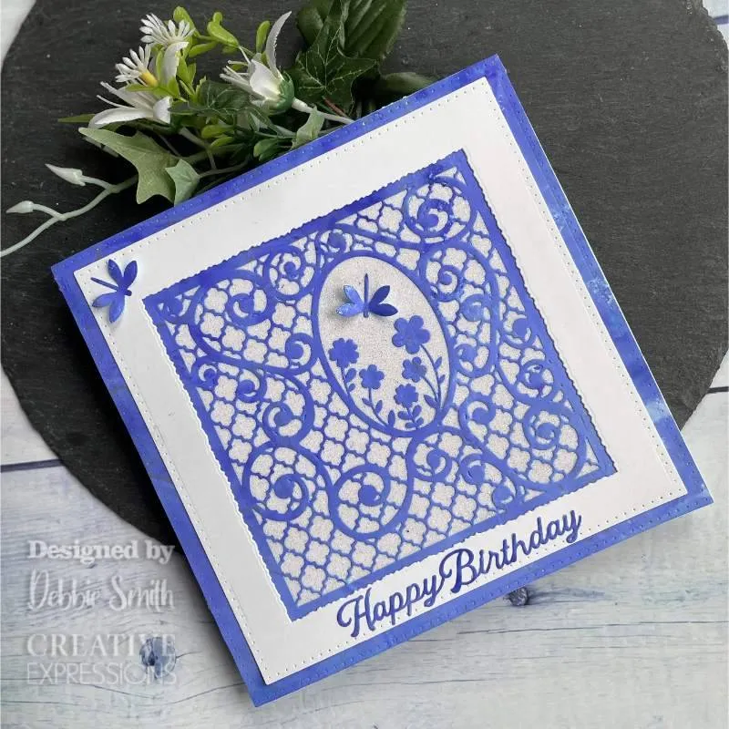 Creative Expressions Craft Dies By Jamie Rodgers - Wings of Wonder Collection - Dragonfly Trellis Aperture*