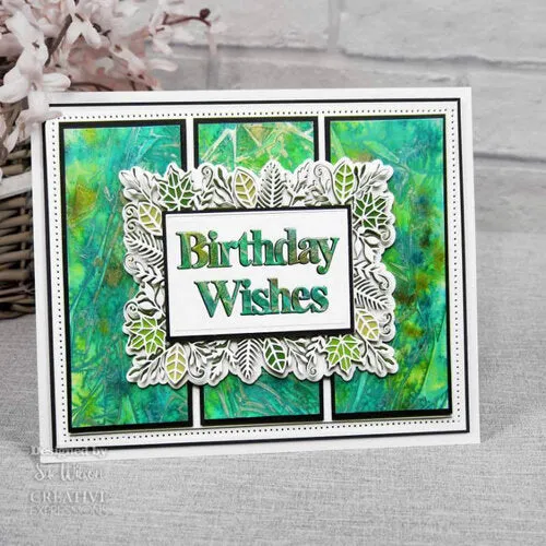 Creative Expressions Craft Dies By Sue Wilson - Block Sentiments - Birthday Wishes*