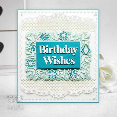 Creative Expressions Craft Dies By Sue Wilson - Frames & Tags Collection - Leafy Rectangle*