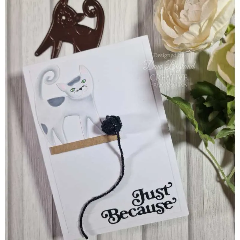 Creative Expressions Craft Dies By Sue Wilson  - Mini Shadow Sentiments - Just Because