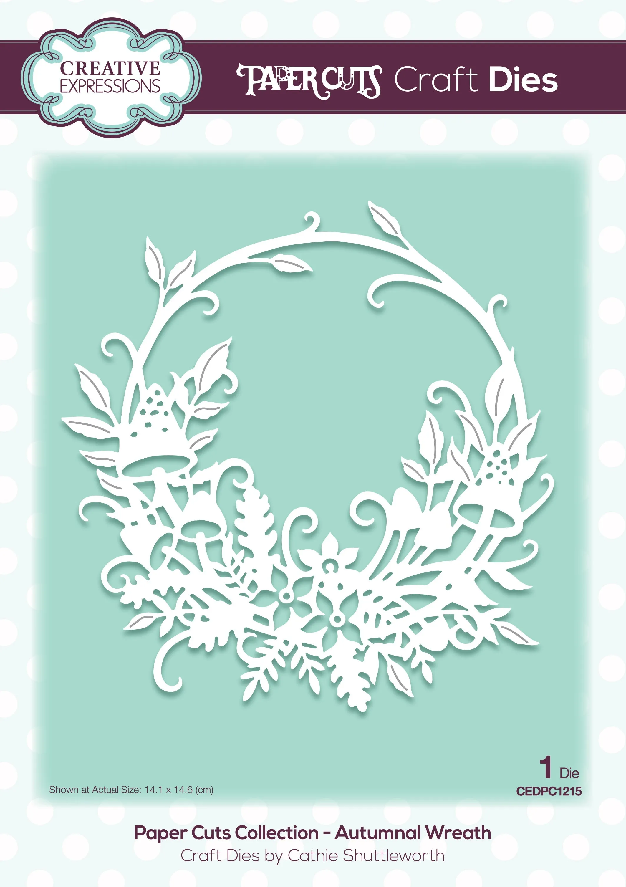 Creative Expressions Paper Cuts Autumnal Wreath Craft Die