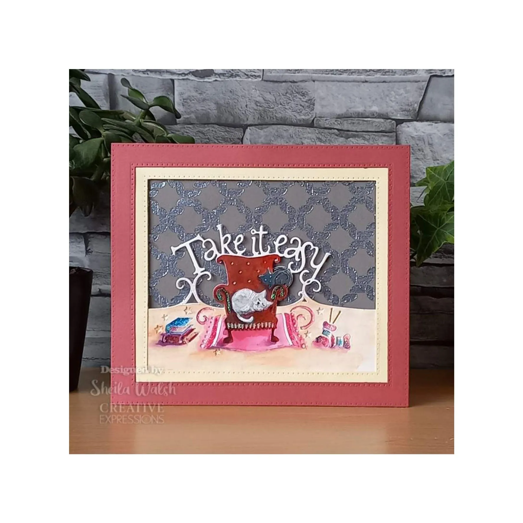 Creative Expressions Paper Cuts Edger Craft Die -  Take It Easy*