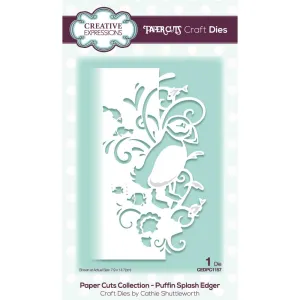Creative Expressions Paper Cuts Edger Craft Dies - Puffin Splash*