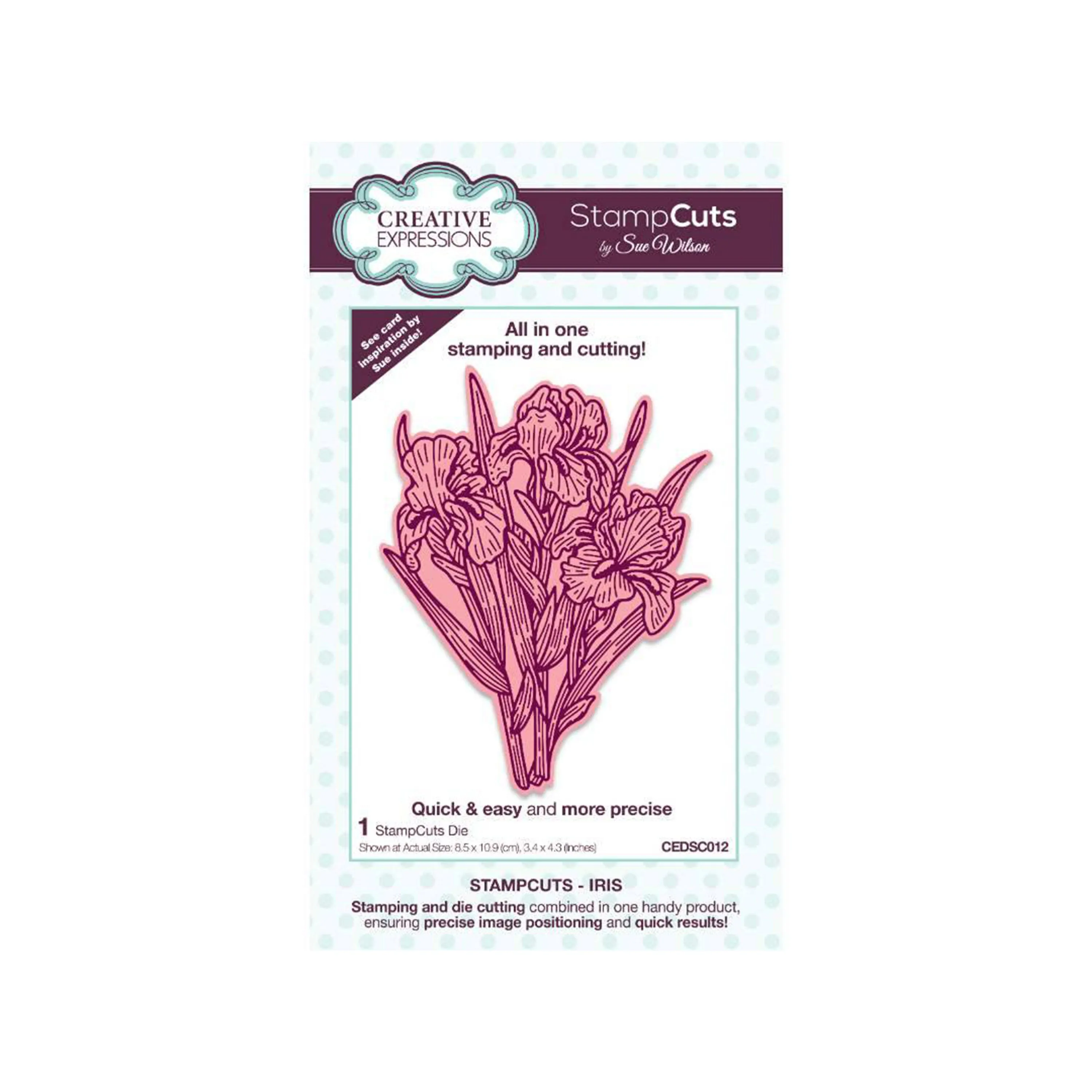 Creative Expressions StampCut Craft Die By Sue Wilson - Iris*