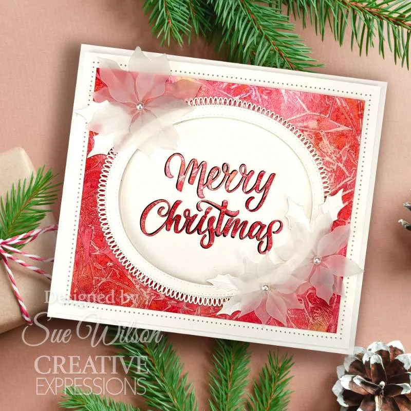 Creative Expressions Sue Wilson Festive Stylish Poinsettia Craft Die