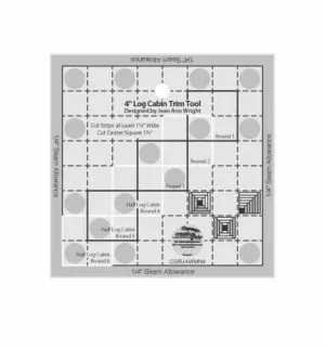 Creative Grids 4in Log Cabin TCreative Grids 4in Log Cabin T