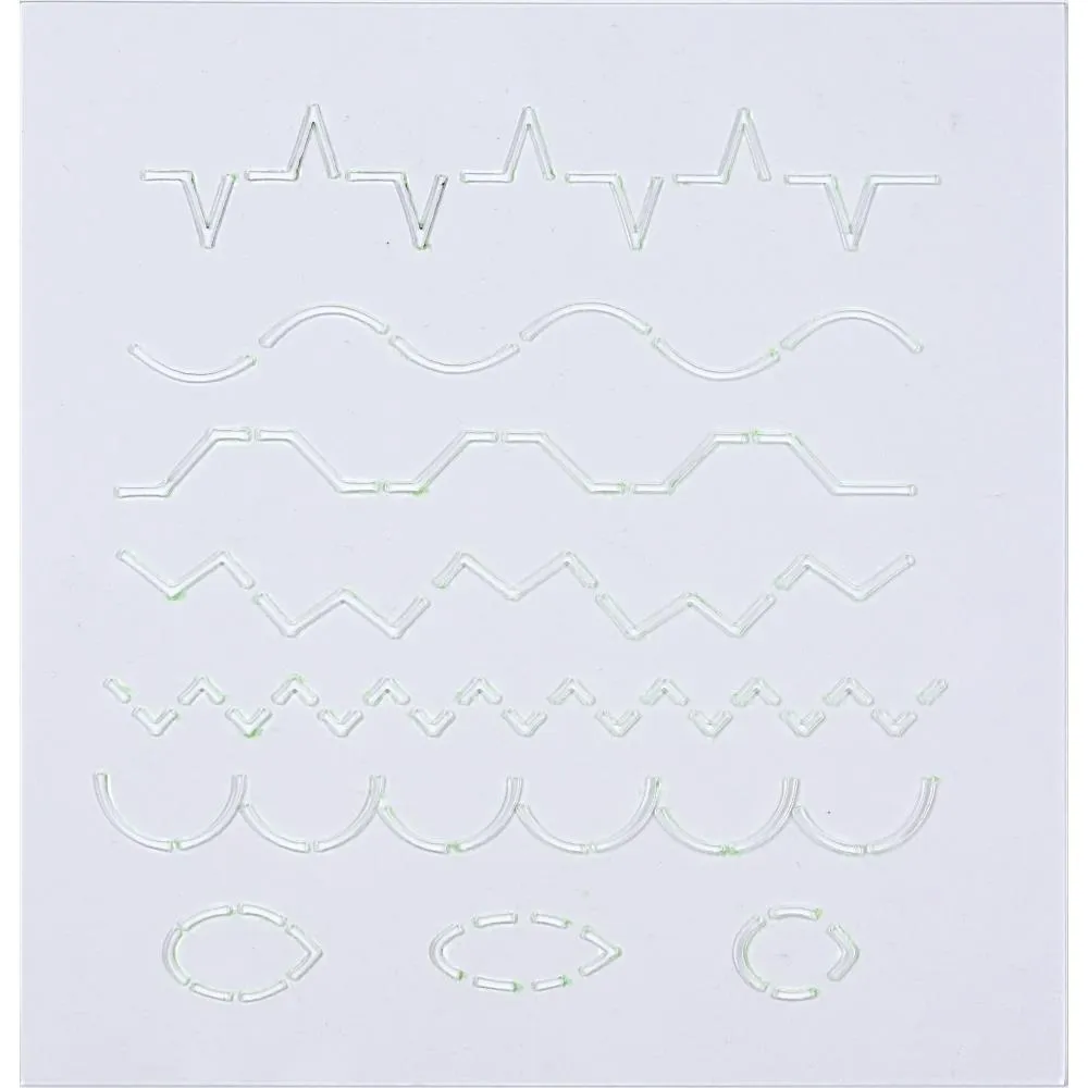 Creative Impressions Embroidery Shape Template Set 5 pack