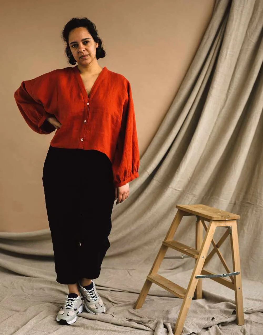 Cropped Shirt Zero Waste Sewing Pattern PDF, Birgitta Helmersson