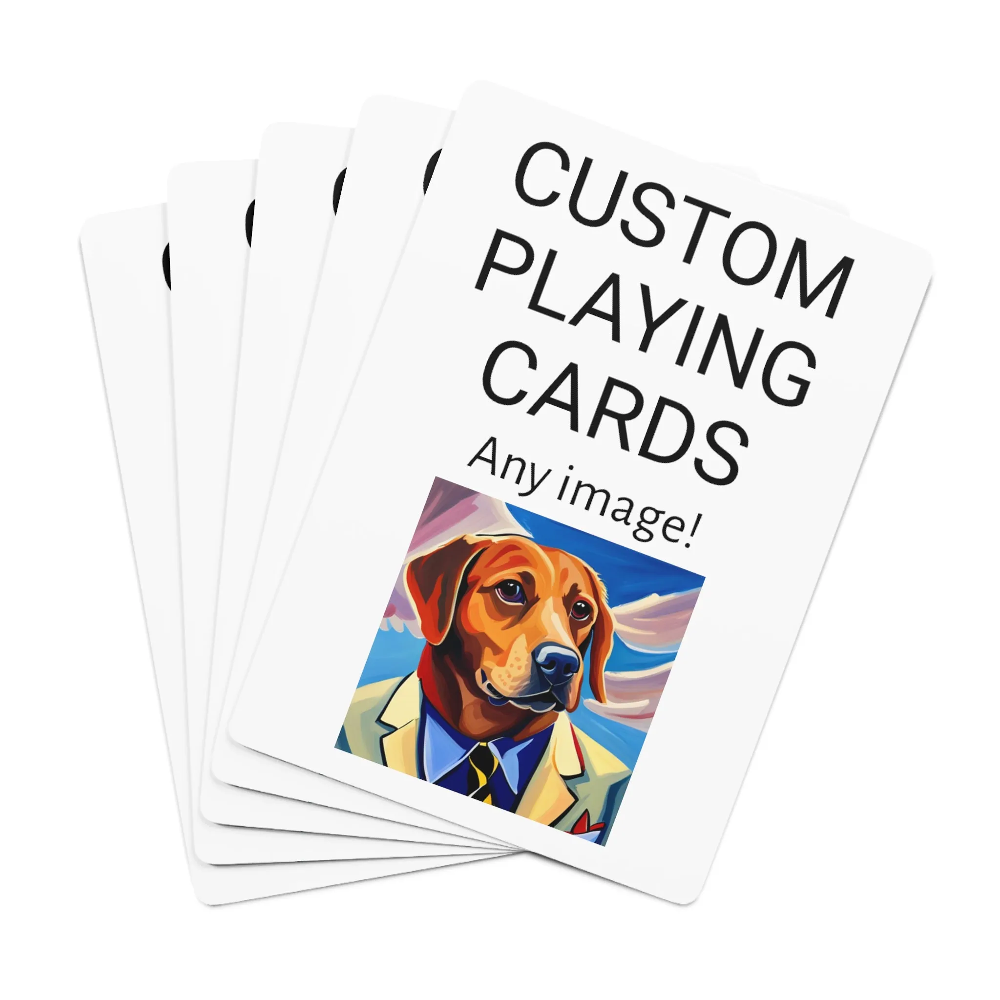 Custom Playing Cards with ANY IMAGE Custom Poker Cards make a great gift or gag gift