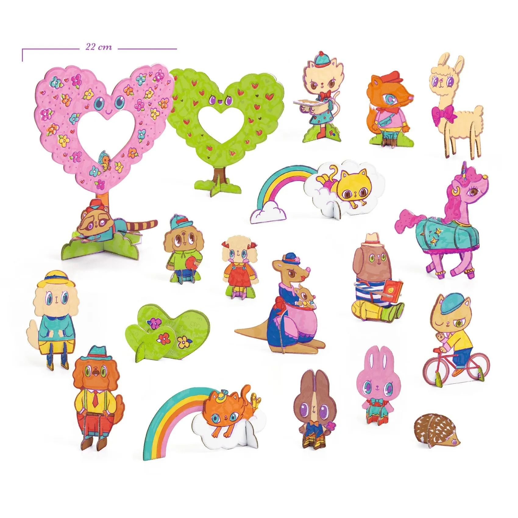 Djeco - Colour Assemble Play kit - Kawaii World