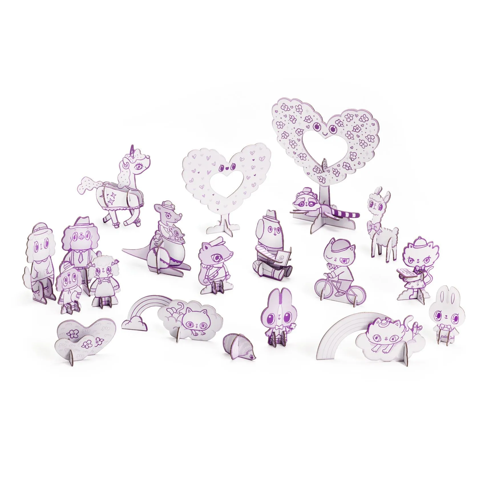 Djeco - Colour Assemble Play kit - Kawaii World