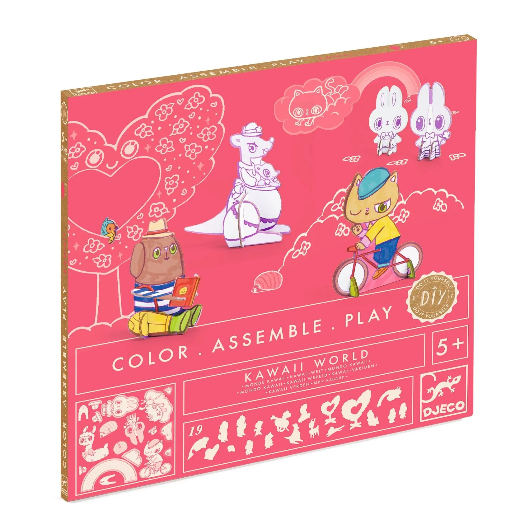 Djeco - Colour Assemble Play kit - Kawaii World
