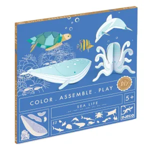 Djeco Colour Assemble Play- Sea Life