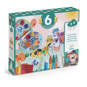Djeco Multi Activity Kit Animal Houses - Craft Gifts For Kids