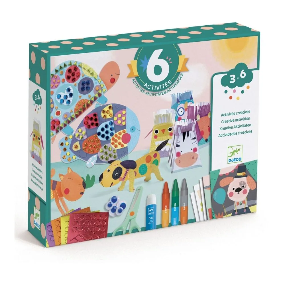 Djeco Multi Activity Kit Animal Houses - Craft Gifts For Kids