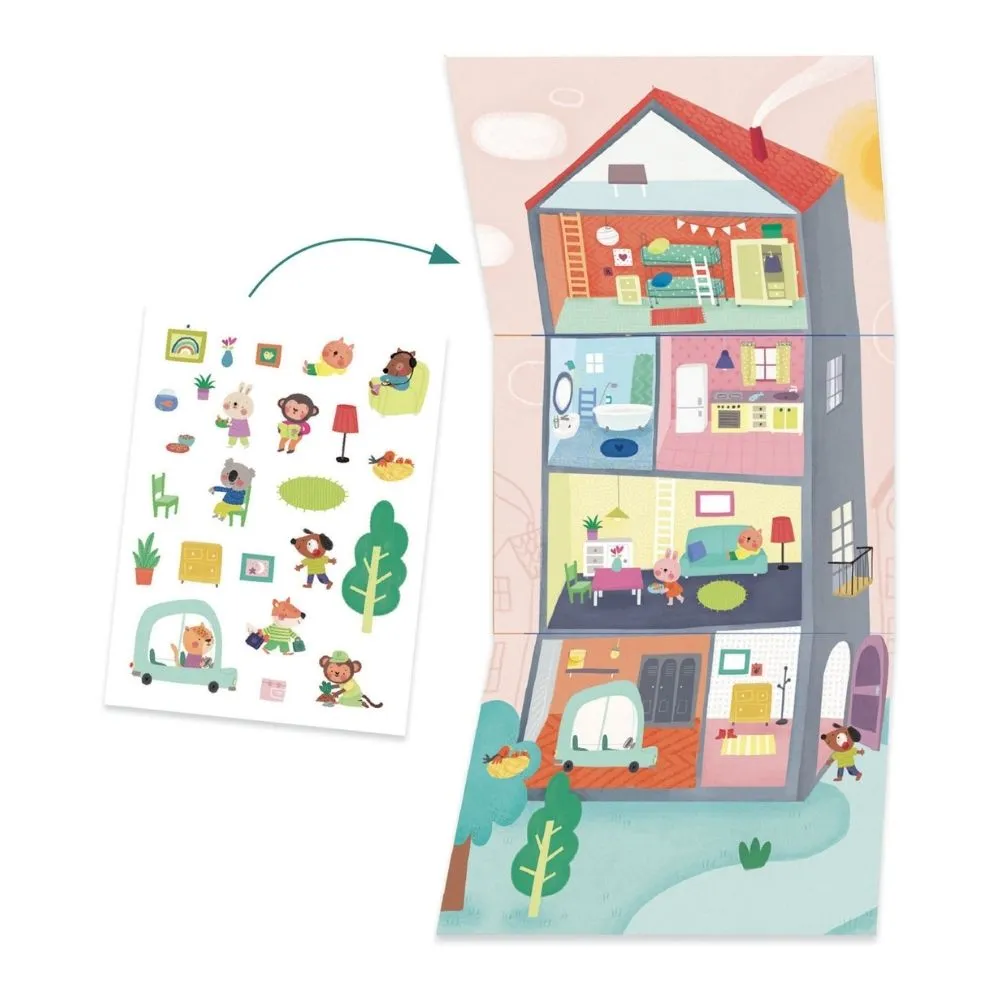 Djeco Multi Activity Kit Animal Houses - Craft Gifts For Kids