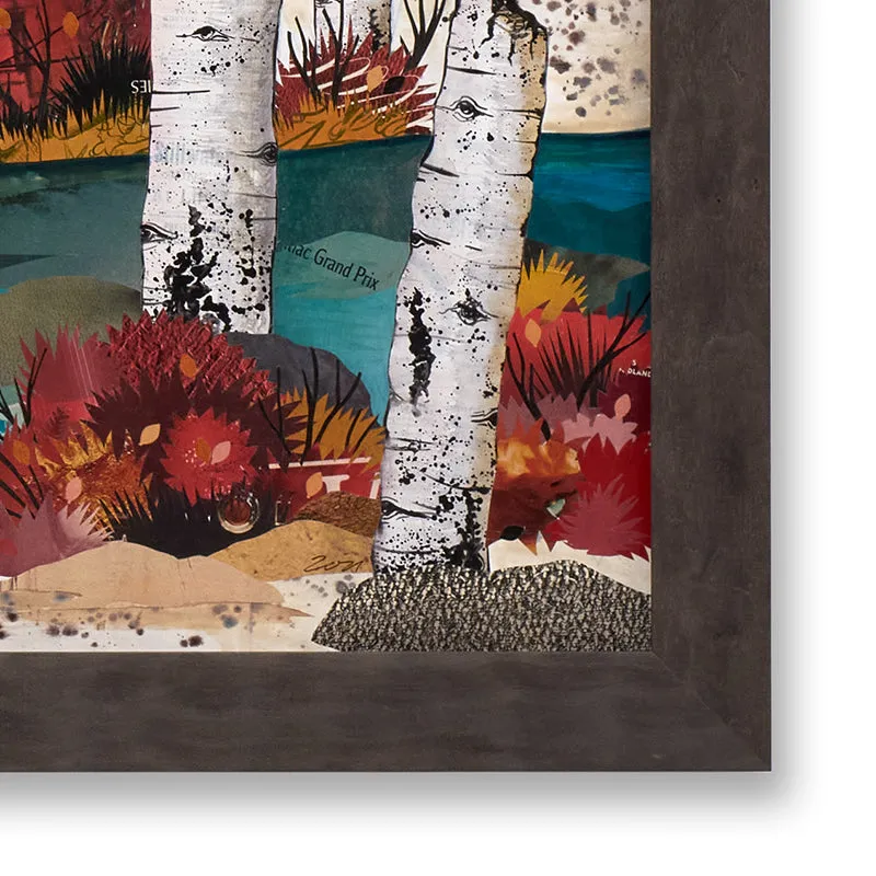 ELK AT HUNTER CREEK original paper collage