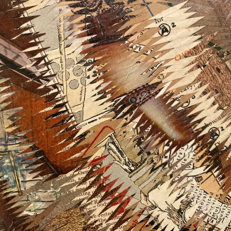 ELK AT HUNTER CREEK original paper collage