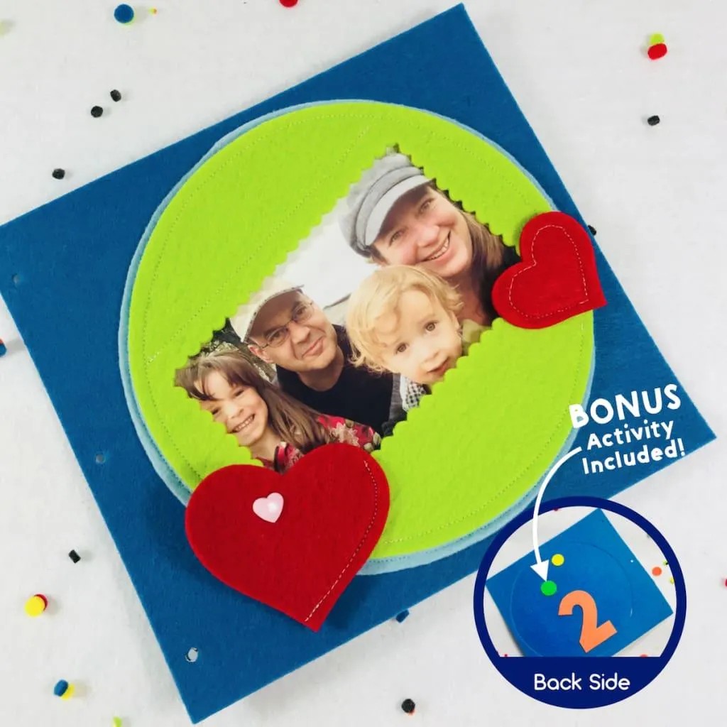 ePattern - Family Photo Quiet Book Page Sewing Pattern