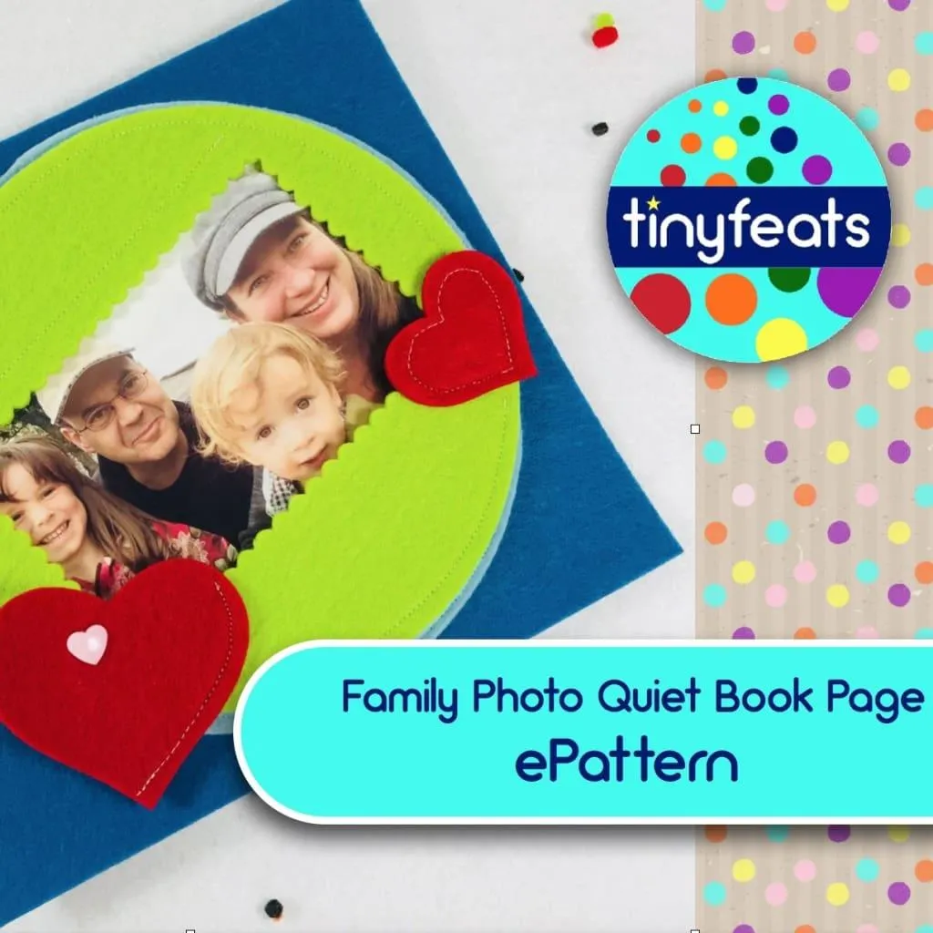 ePattern - Family Photo Quiet Book Page Sewing Pattern
