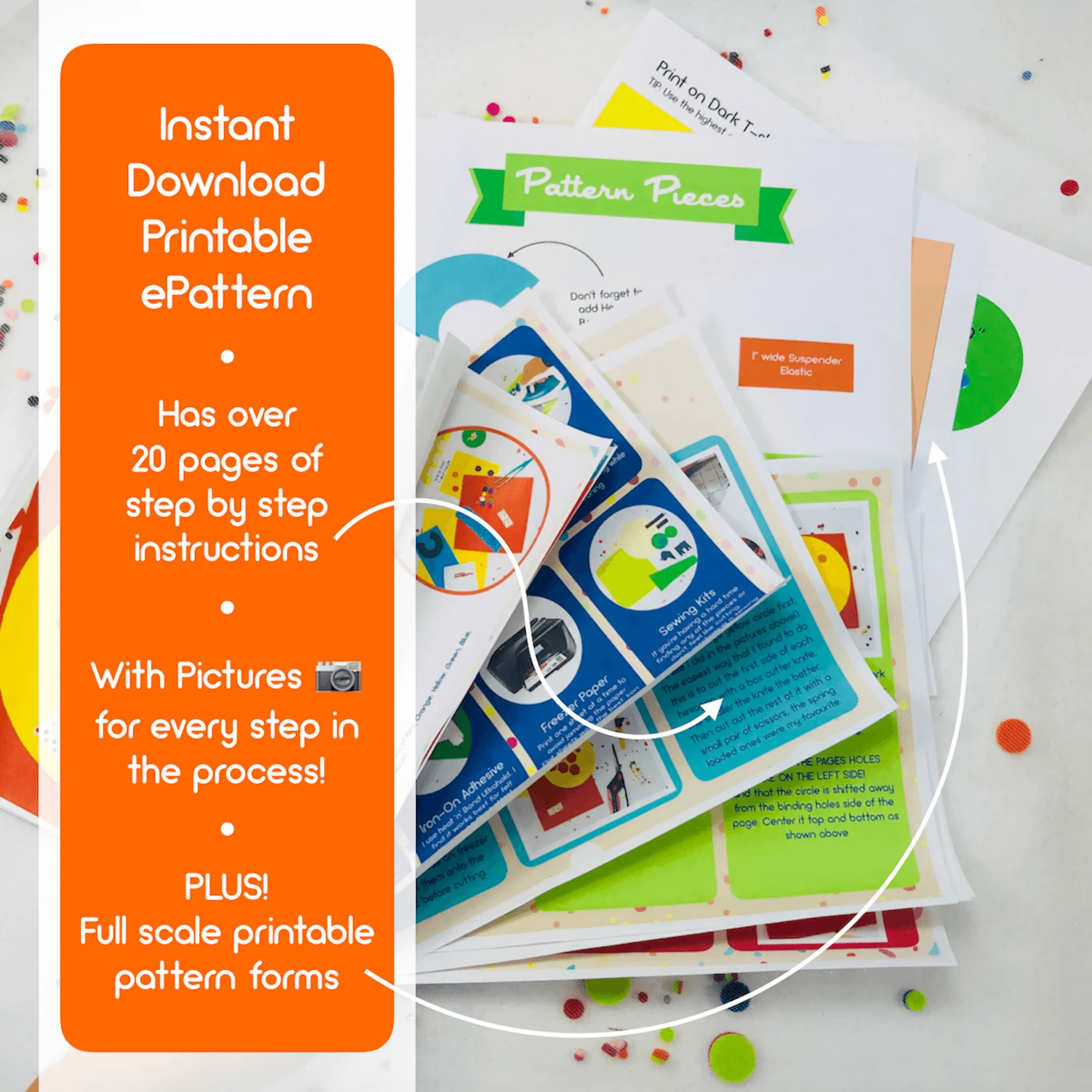 ePattern - Ladybug Zipper and Lacing Quiet Book Page Sewing Pattern