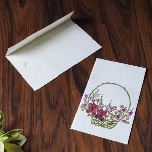 Flower Art Handmade Paper Greeting Card 53