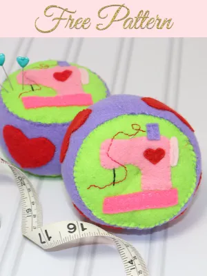 Free Sewing Pattern - VALENTINE Pincushion