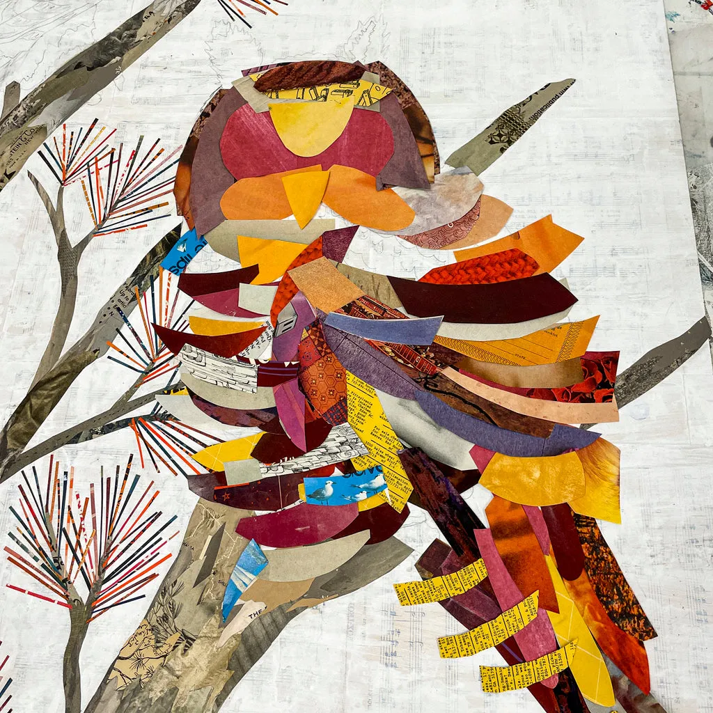 FRIENDS OF THE FOREST original paper collage
