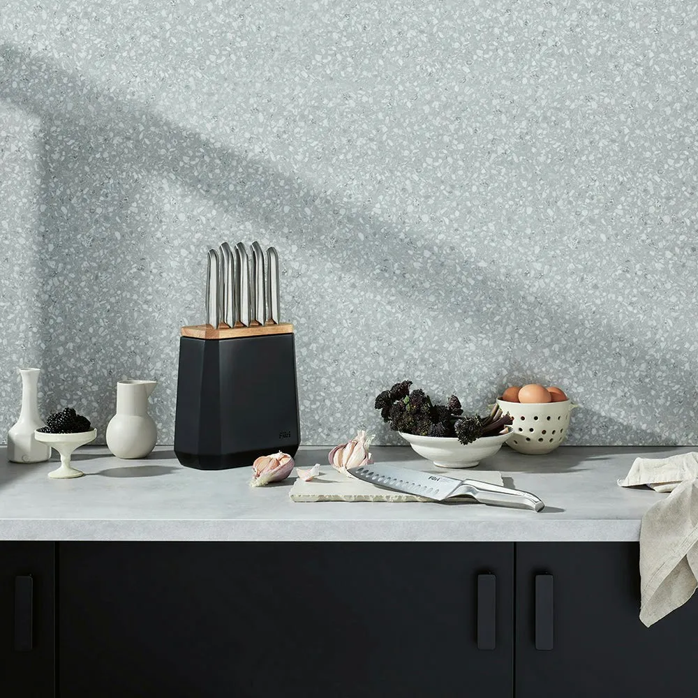 Furi Stone Knife Block Set Midnight 6 Piece