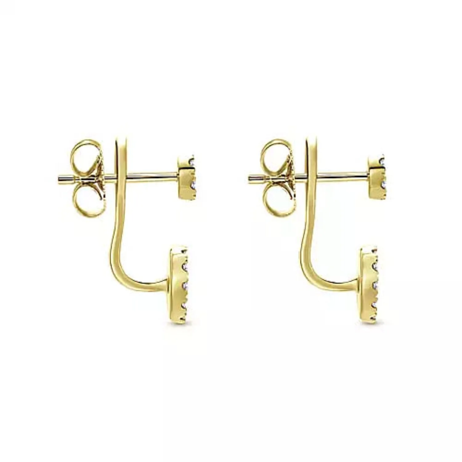 Gabriel & Co. "Peek A Boo" Pave Diamond Earrings