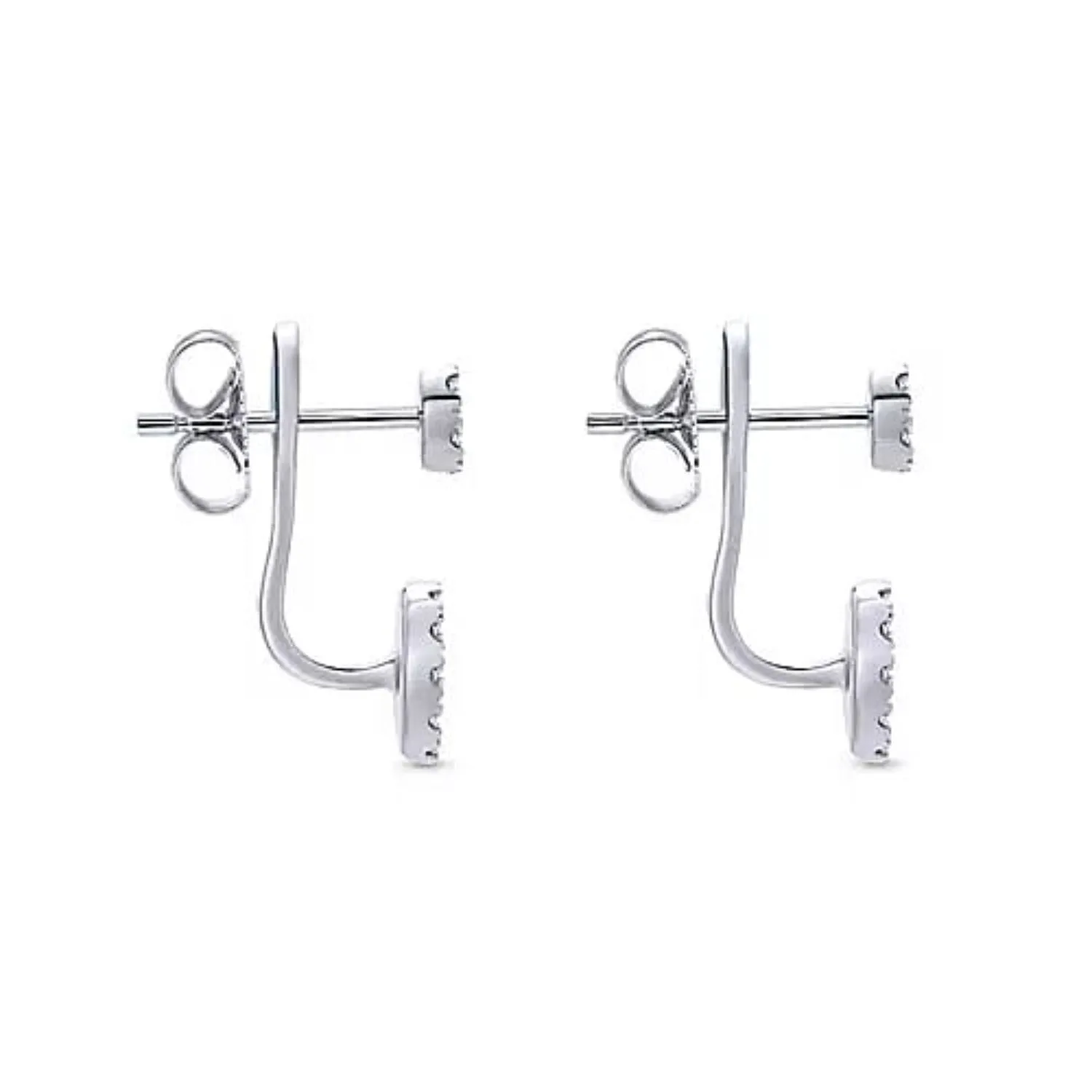 Gabriel & Co. "Peek A Boo" Pave Diamond Earrings