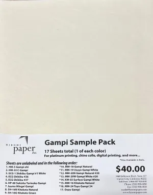 Gampi Sample Pack